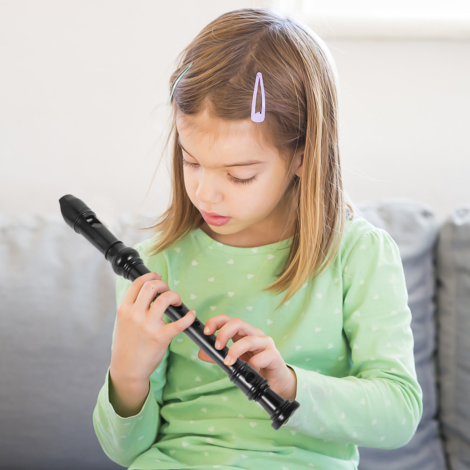Soprano Recorder Plastic - Flûte à bec soprano, 8 trous,